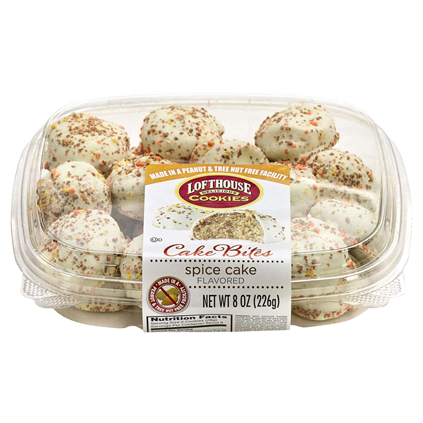 slide 1 of 1, Lofthouse Cake Bites, Spice Cake flavored, 8 oz