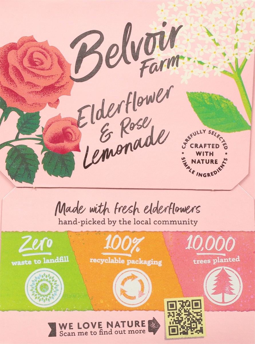 slide 2 of 12, Belvoir Farm Elderflower & Rose Lemonade Sparkling Soft Drink - 4 ct, 4 ct