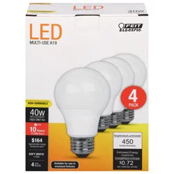 Feit Electric 40 Watts LED Soft White Bulbs 4 ea