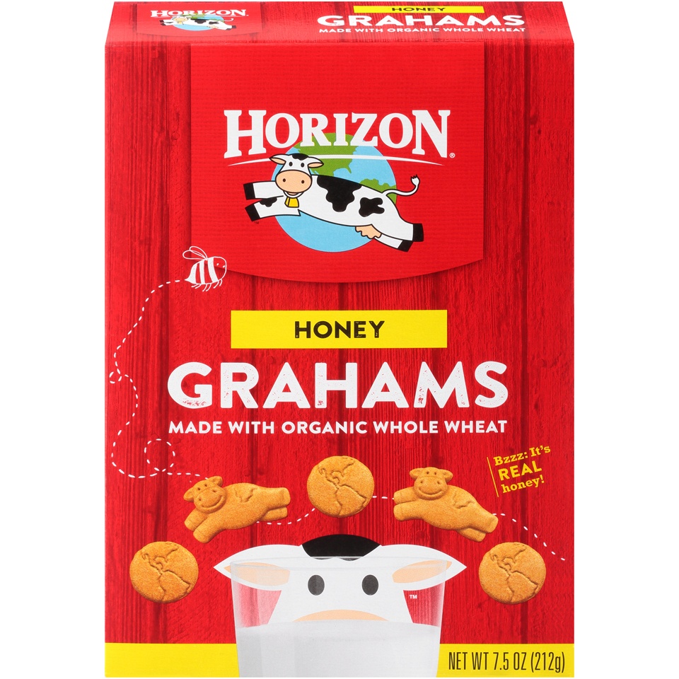 slide 1 of 1, Horizon Honey Graham Crackers, 7.5 oz