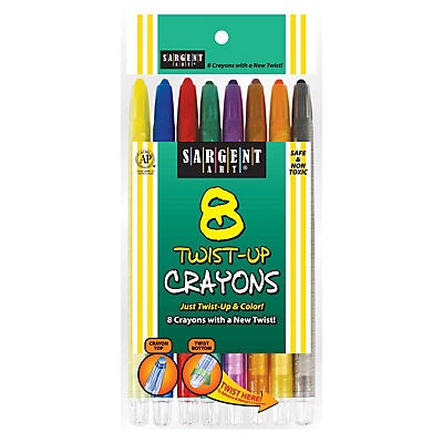 slide 1 of 1, Sargent Art Twist-Up Crayons, 8 ct