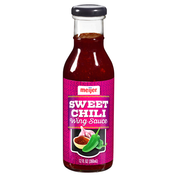 slide 1 of 3, Meijer Chili Sweet Wing Sauce, 12 oz