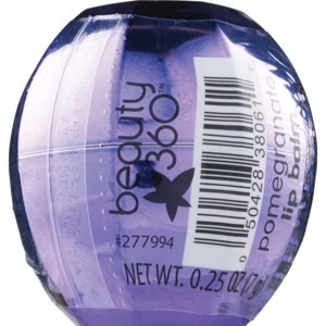 slide 1 of 1, Beauty 360 Pomegranate Flat Diamond Purple Lip Balm, 0.25 oz