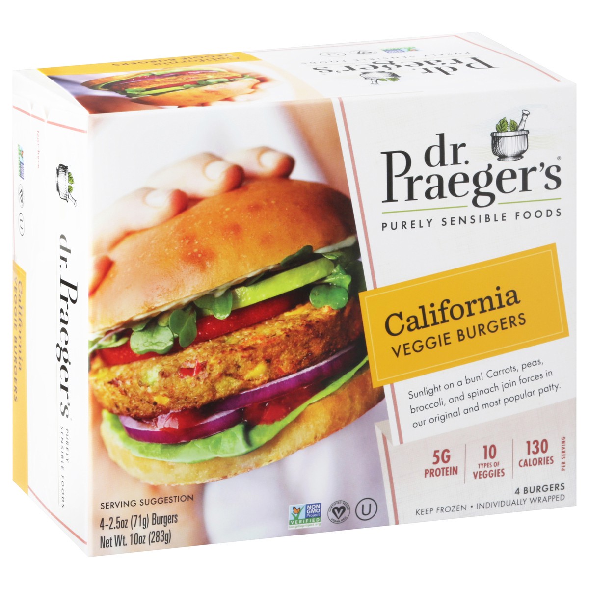 slide 2 of 9, Dr. Praeger's California Veggie Burgers 4 - 2.5 oz Burgers, 4 ct