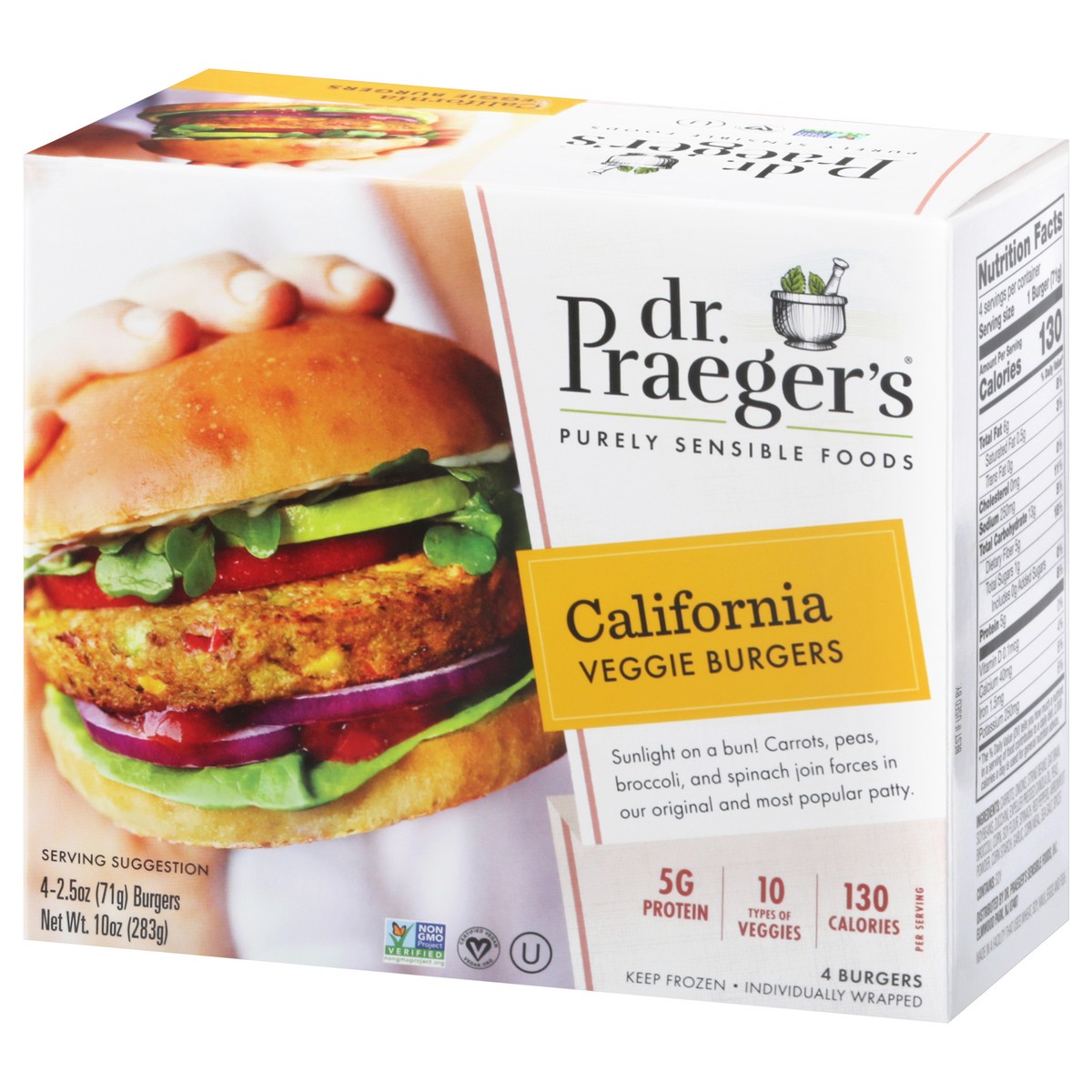 slide 3 of 9, Dr. Praeger's California Veggie Burgers 4 - 2.5 oz Burgers, 4 ct