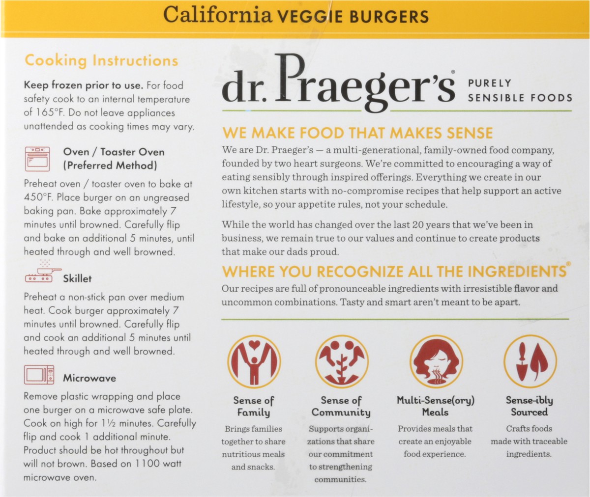 slide 5 of 9, Dr. Praeger's California Veggie Burgers 4 - 2.5 oz Burgers, 4 ct