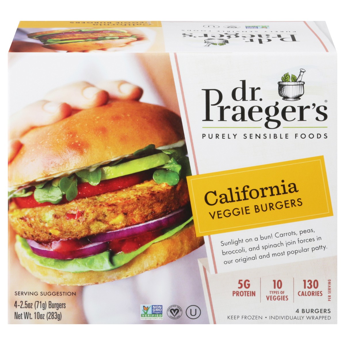 slide 1 of 9, Dr. Praeger's California Veggie Burgers 4 - 2.5 oz Burgers, 4 ct