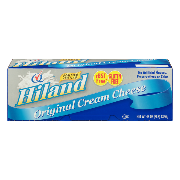 slide 1 of 1, Hiland Original Cream Cheese, 48 oz