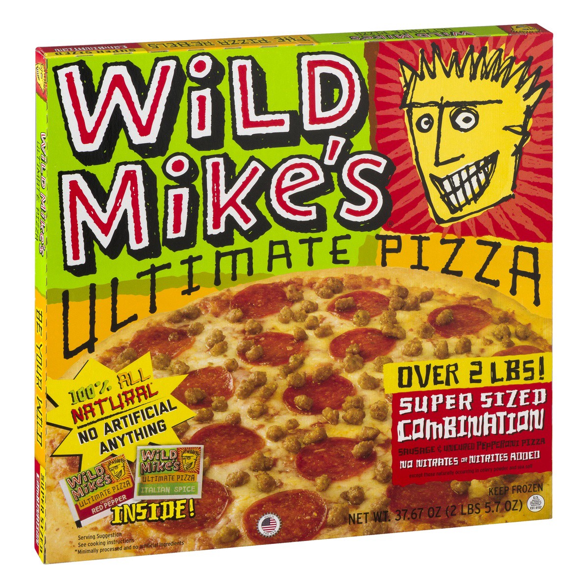 slide 5 of 9, Wild Mike's Super Size Combination Pizza, 37.67 oz