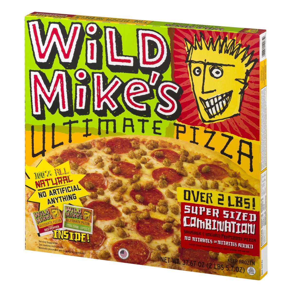 slide 2 of 9, Wild Mike's Super Size Combination Pizza, 37.67 oz