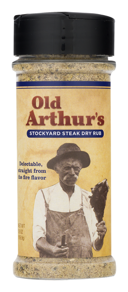 slide 1 of 1, Old Arthur's Stockyard Steak Dry Rub, 5.5 oz