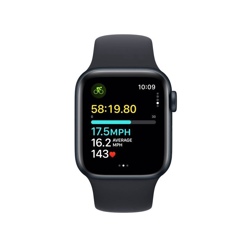 slide 2 of 6, Apple Computer Inc Apple Watch SE 2nd Gen Midnight Med/Lg Band, 44mm GPS, 1 ct