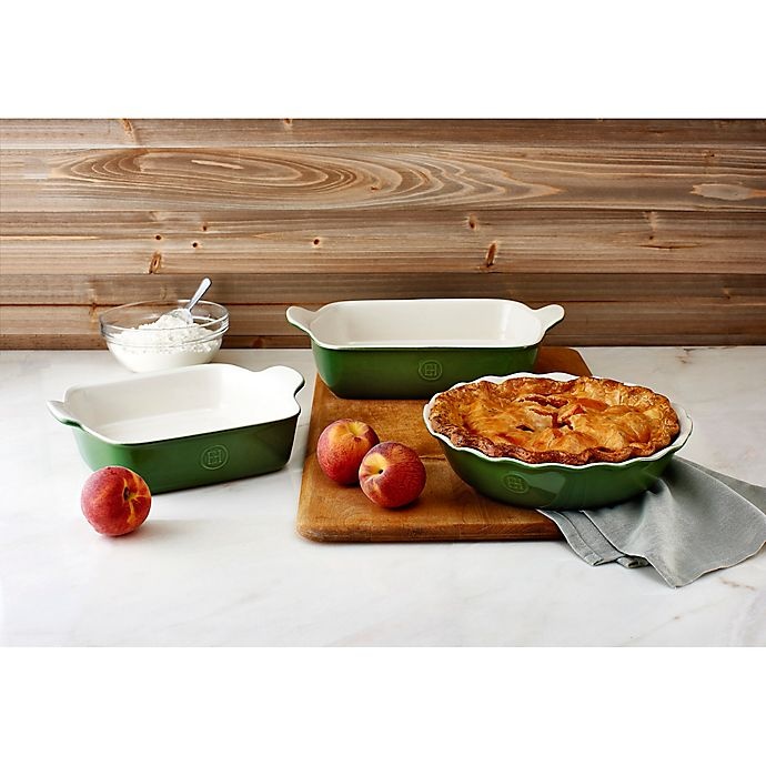 slide 2 of 2, Emile Henry Modern Classics Small Rectangular Baking Dish - Green, 2.5 qt