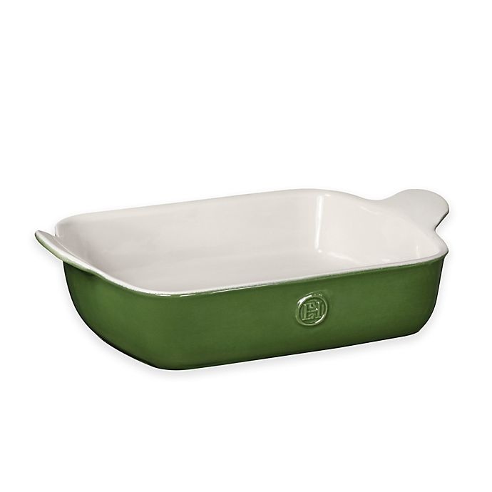 slide 1 of 2, Emile Henry Modern Classics Small Rectangular Baking Dish - Green, 2.5 qt