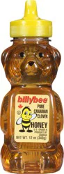 Billy Bee White Bear Liquid Honey, 12 oz