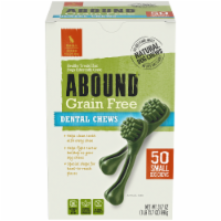 slide 1 of 1, Abound Grain Free Dental Chews Small Dog Treats, 50 ct