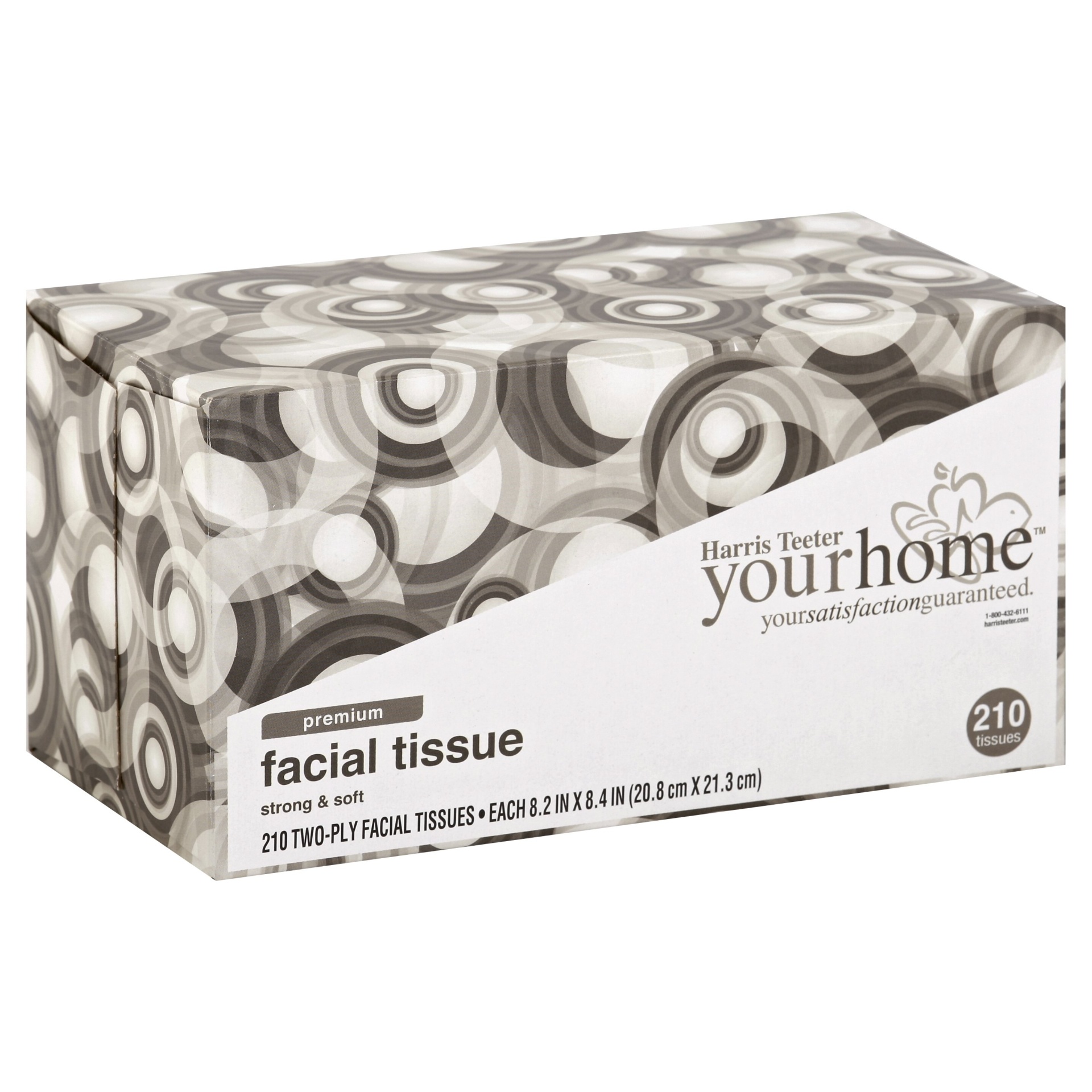 slide 1 of 1, Harris Teeter yourhome Two-Ply Premium Facial Tissues, 21- ct
