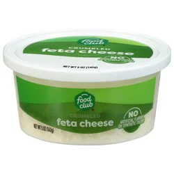 Food Club Crumbled Feta Cheese 5 oz