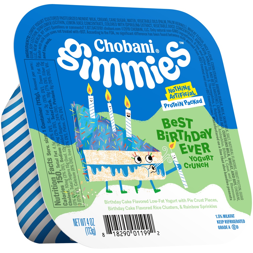 slide 2 of 7, Chobani Gimmies Best Birthday Ever Yogurt Crunch, 4 oz