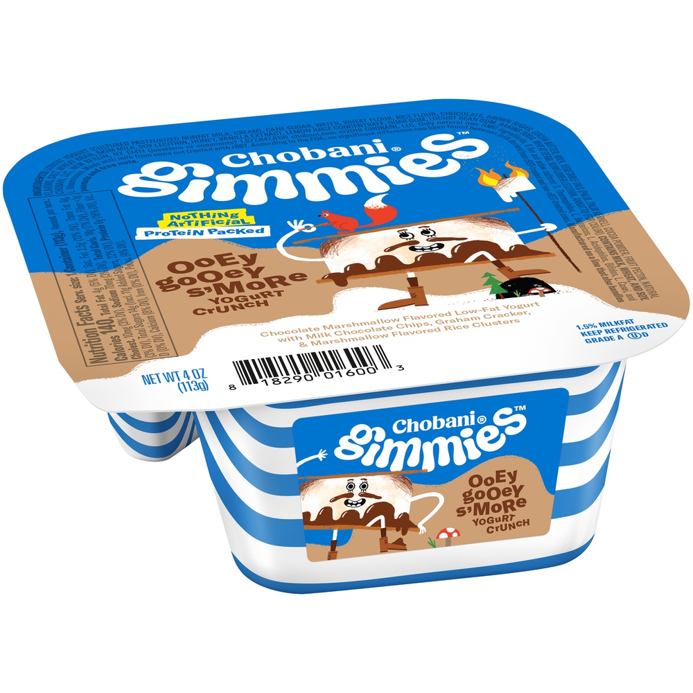 slide 3 of 7, Chobani Gimmies Ooey Gooey S'More Yogurt Crunch, 4 oz