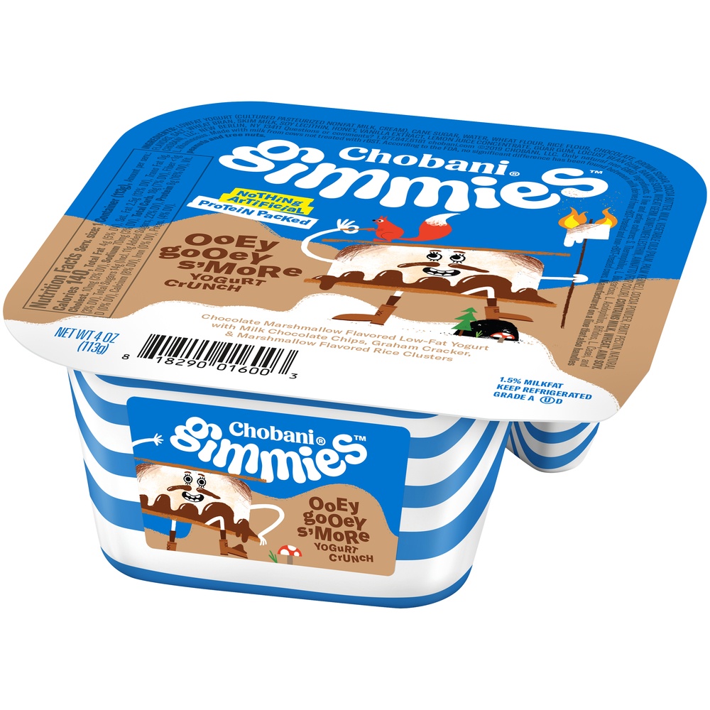 slide 4 of 7, Chobani Gimmies Ooey Gooey S'More Yogurt Crunch, 4 oz