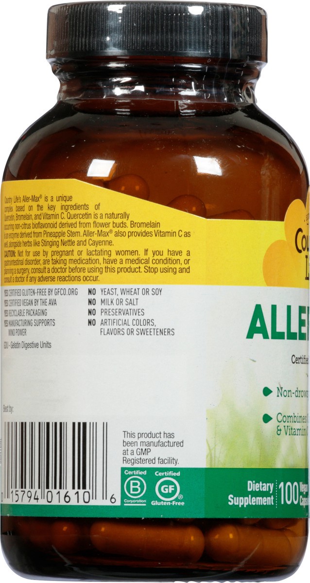 slide 3 of 13, Country Life Vegan Capsules Aller-Max 100 ea, 100 ct