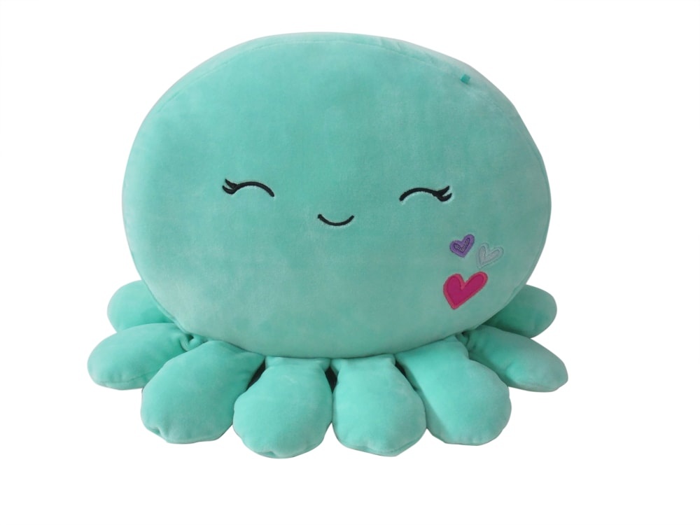 slide 1 of 1, Squishmallows Stackable Octopus Plush - Teal, 12 in