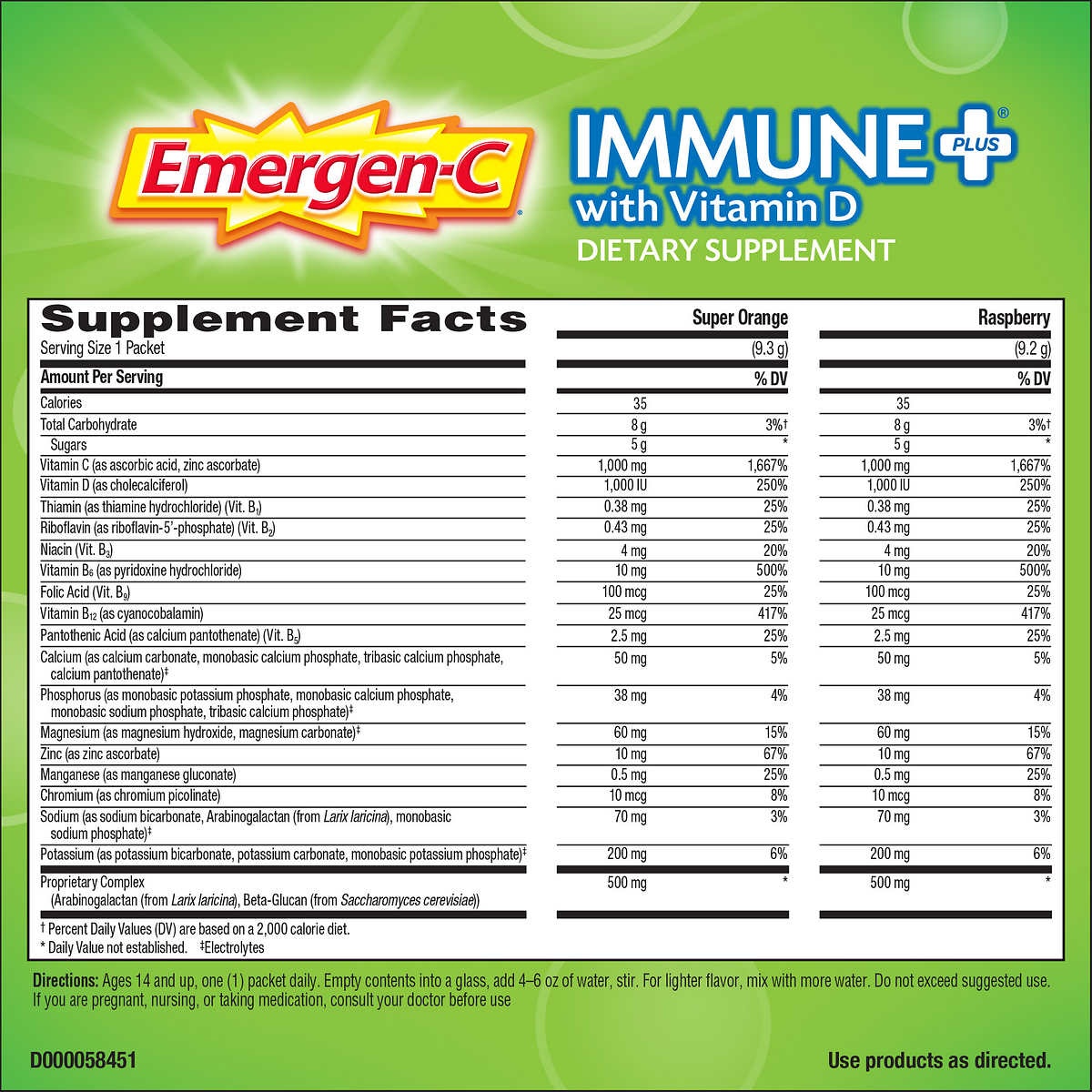 slide 2 of 2, Emergen-C Immune Plus, 70 ct, 