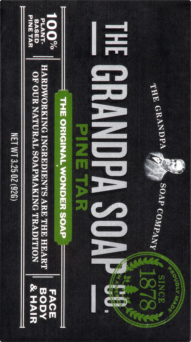 slide 9 of 9, The Grandpa Soap Co. The Grandpa Soap Company Pine Tar Soap For Face, Body & Hair, 3.25 oz