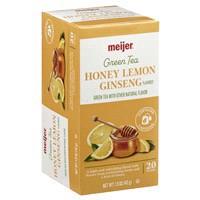 slide 3 of 29, Meijer Honey Lemon Ginseng Green Tea - 20 ct, 20 ct