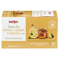 slide 11 of 29, Meijer Honey Lemon Ginseng Green Tea - 20 ct, 20 ct