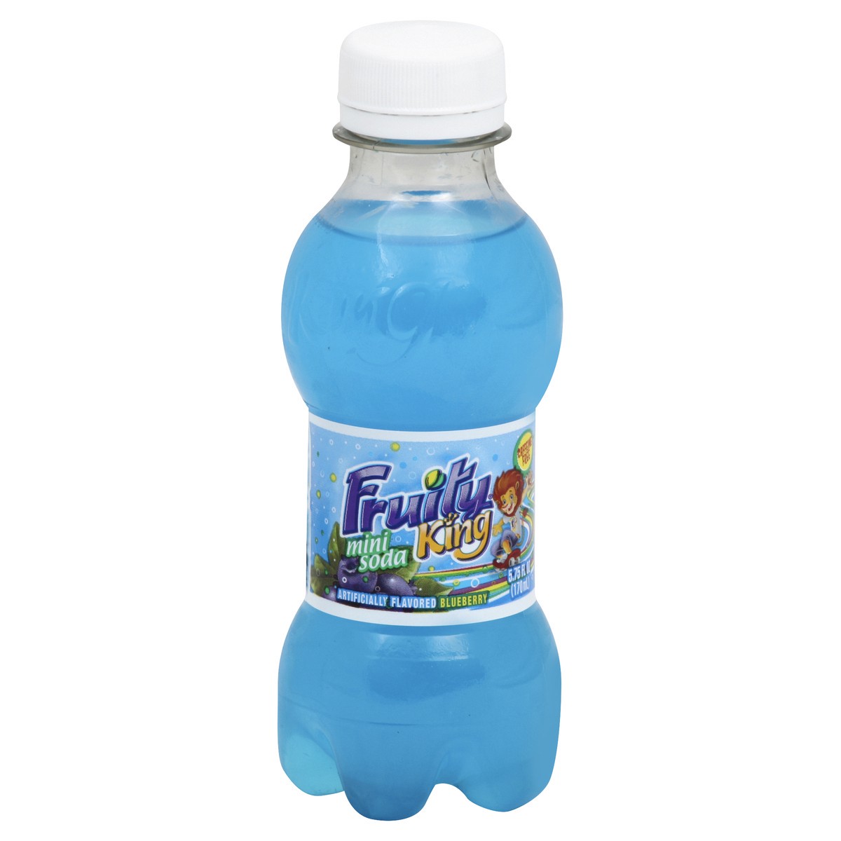 slide 2 of 5, Fruity King Blueberry Soda, 5.75 fl oz