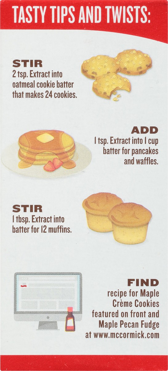 slide 8 of 9, McCormick Maple Extract With Other Natural Flavors, 1 fl oz, 