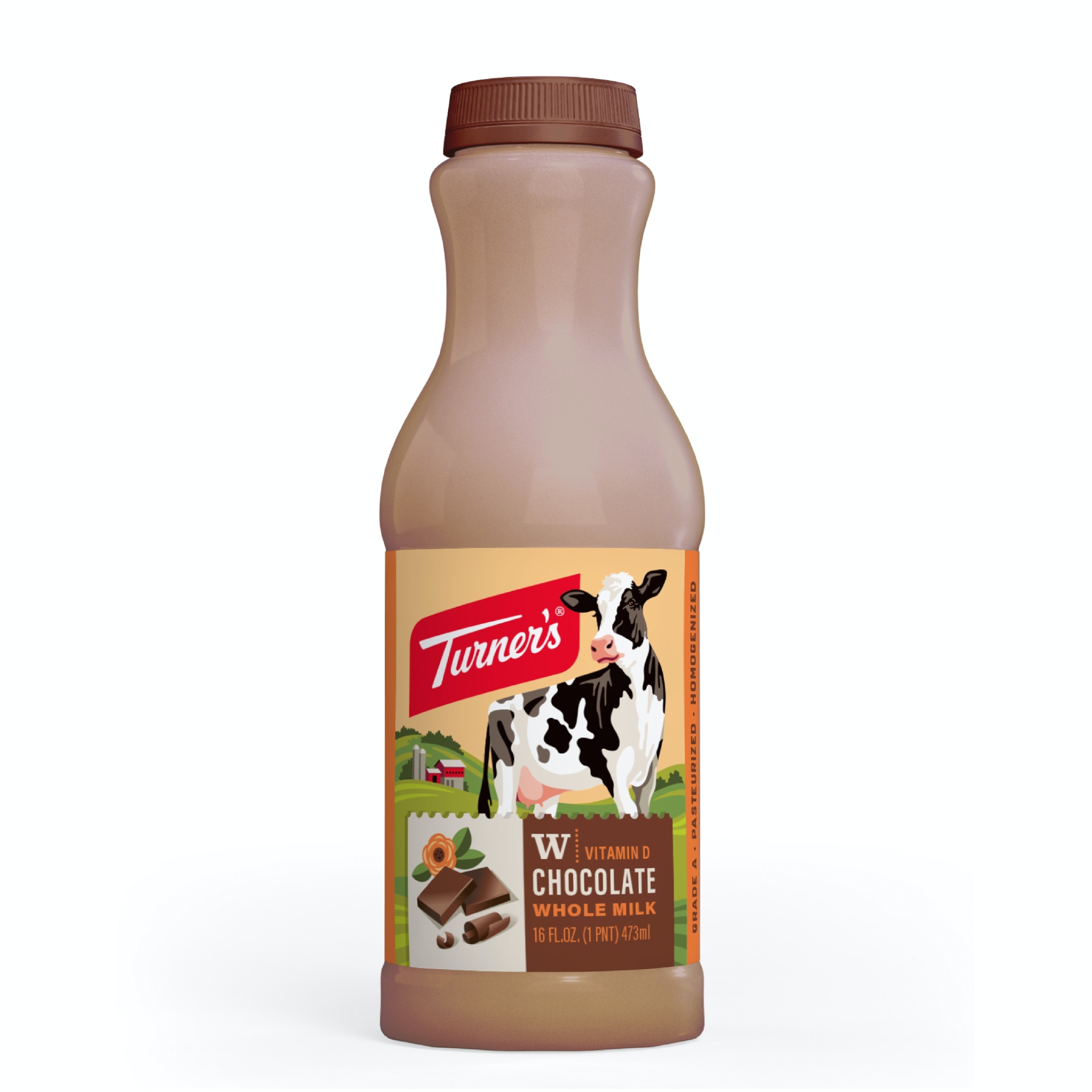 slide 1 of 1, Turner's Chocolate Milk, 16 oz