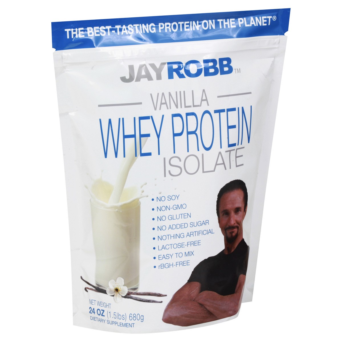 slide 2 of 12, Jay Robb Vanilla Whey Protein Isolate 24 oz, 24 oz