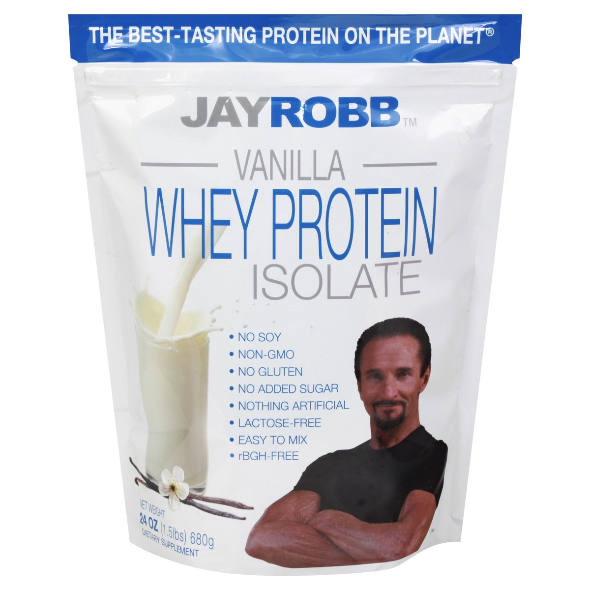 slide 1 of 12, Jay Robb Vanilla Whey Protein Isolate 24 oz, 24 oz