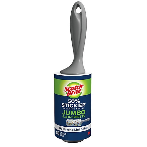 slide 1 of 1, Scotch Brite Lint Roller 50% Stickier, 80 ct