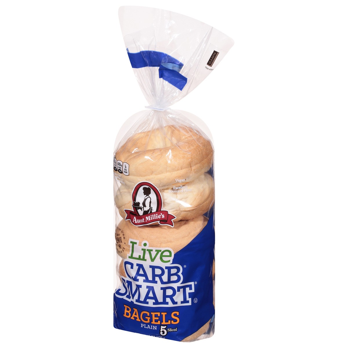 slide 4 of 9, Aunt Millie's Live Carb Smart Plain Bagels 5 ct, 5 ct