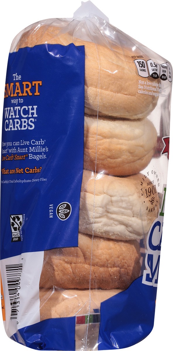 slide 2 of 9, Aunt Millie's Live Carb Smart Plain Bagels 5 ct, 5 ct