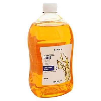 slide 1 of 1, Simply U Antibacterial Liquid Hand Soap Original Scent, 56 oz