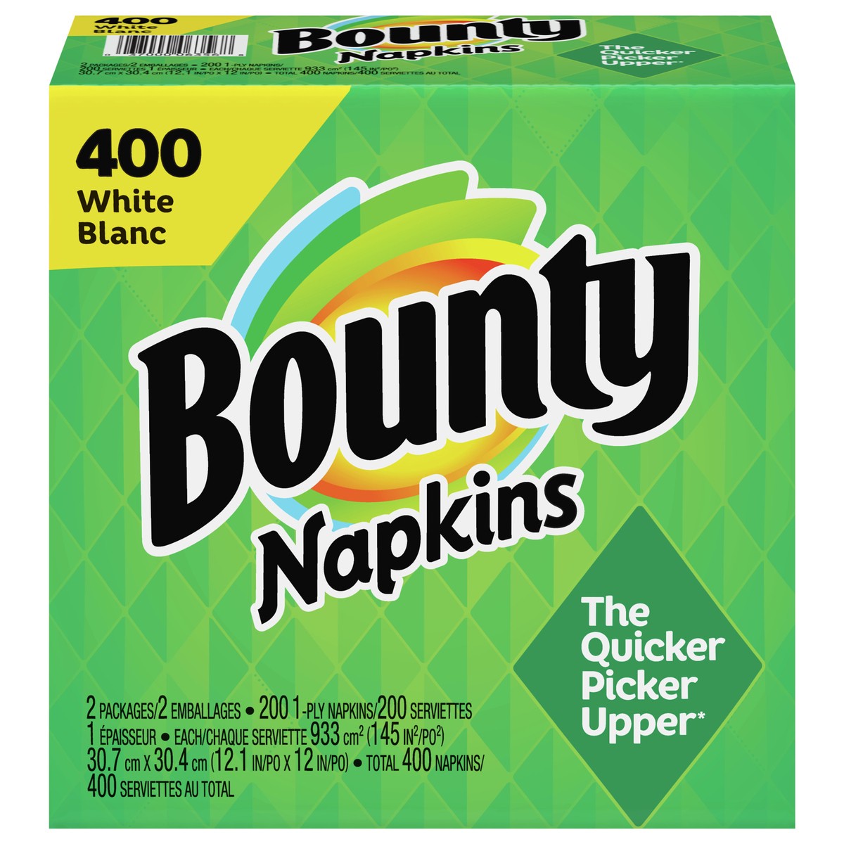 slide 1 of 3, Bounty Quilted White Napkins, 2 ct