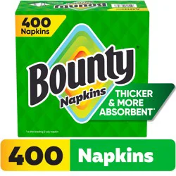 Bounty Paper Napkins, White, 400 Count