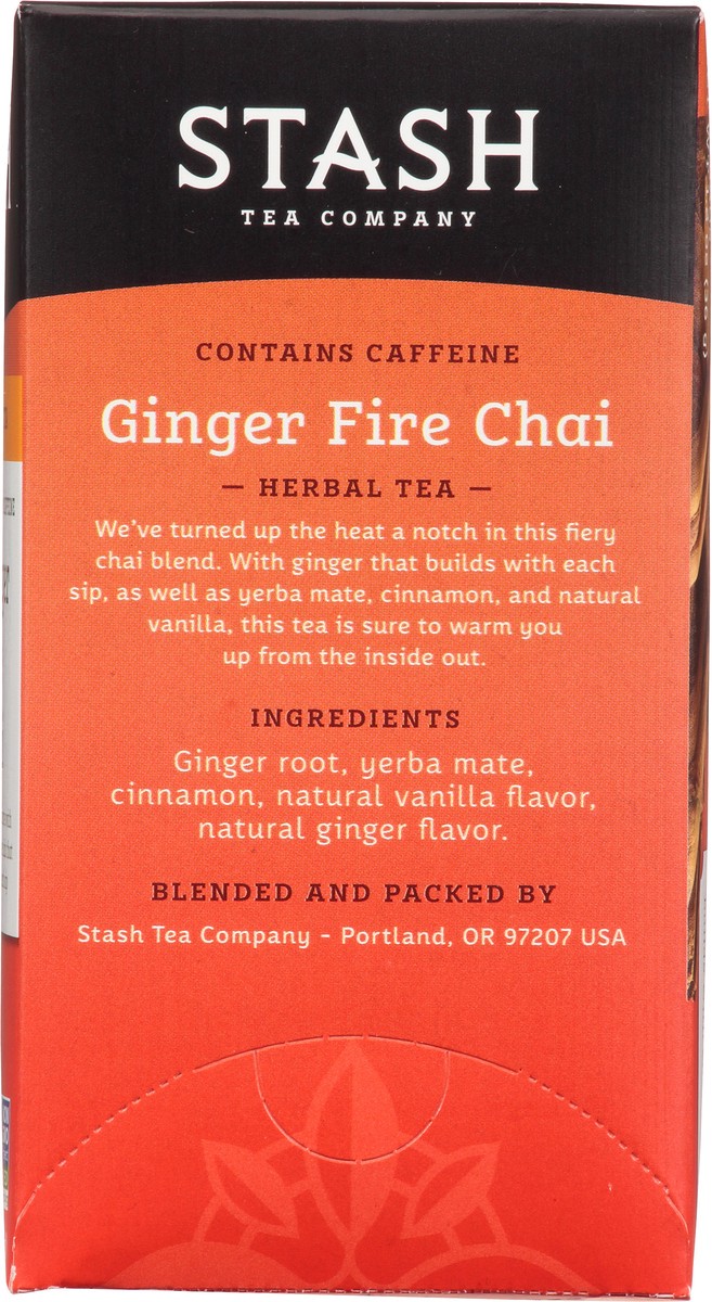 slide 6 of 13, Stash Tea Bags Ginger Fire Chai Herbal Tea - 18 oz, 18 oz