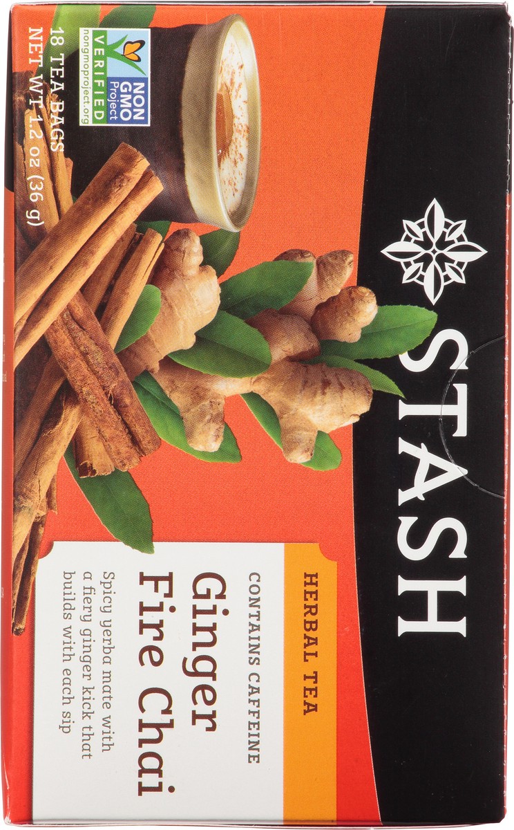 slide 9 of 13, Stash Tea Bags Ginger Fire Chai Herbal Tea - 18 oz, 18 oz