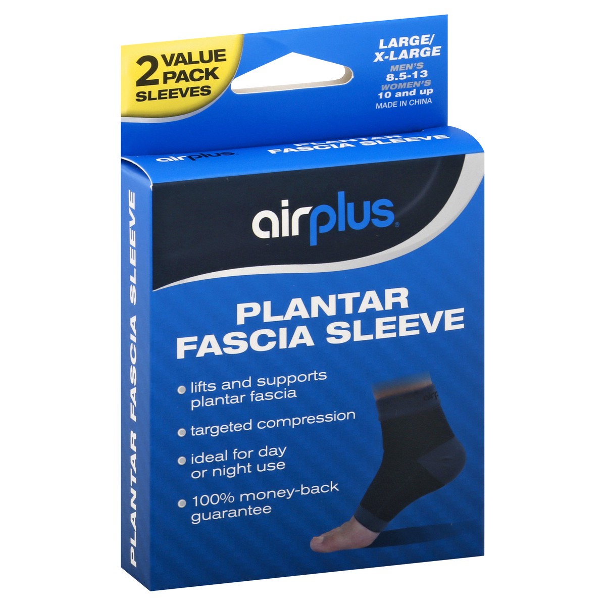 slide 2 of 9, Airplus Value Pack Large/X-Large Plantar Fascia Sleeve 2 ea, 1 ct