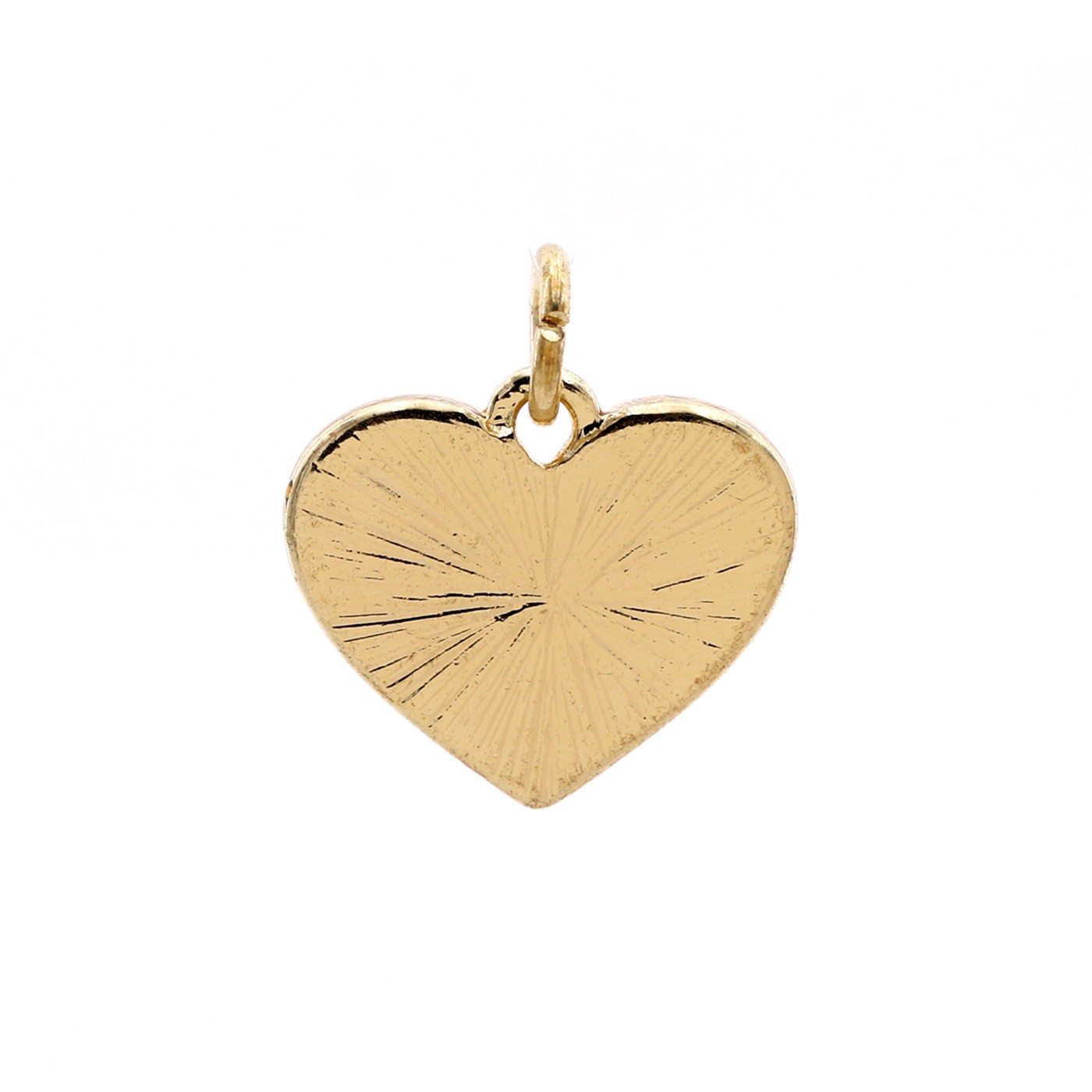 slide 3 of 4, Charmalong 14k Gold Plated Pave Heart Charm By Bead Landing, 0.6 in x 0.6 in x 0.25 in