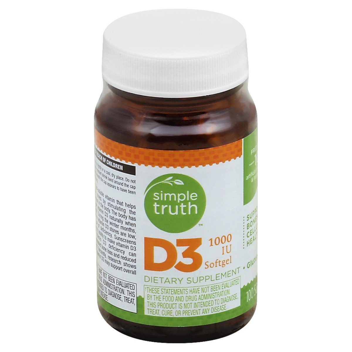 slide 2 of 3, Simple Truth Vitamin D3 100 ea, 100 ct