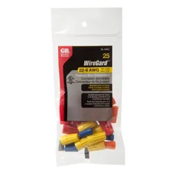Gardner Bender Assorted Wiregard Connectors, 25 pk