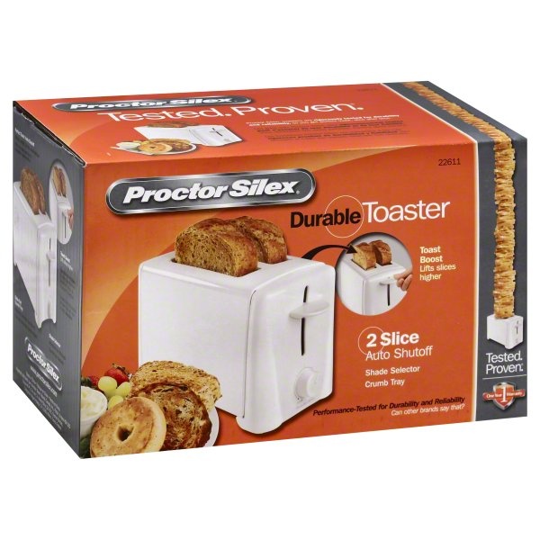 slide 1 of 1, Proctor Silex Toaster, Durable, 2 Slice, 1 ct