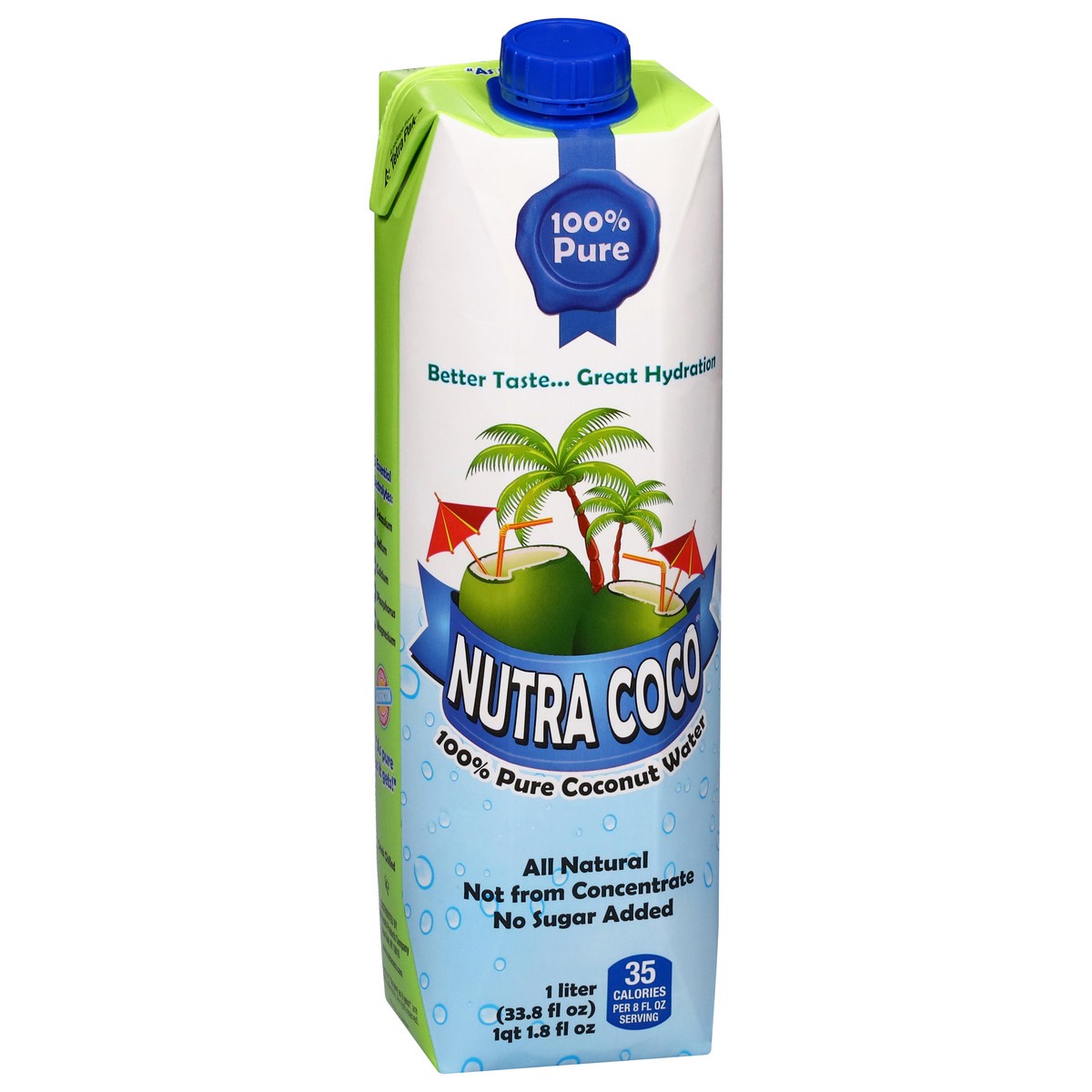 slide 3 of 4, Nutrac Nutra Coco All Natural 100% Water - 33.8 oz, 33.8 oz